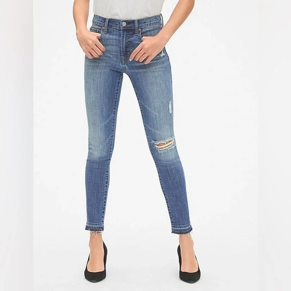 GAP Women's Blue Skinny Jeans - Picture 1 of 10